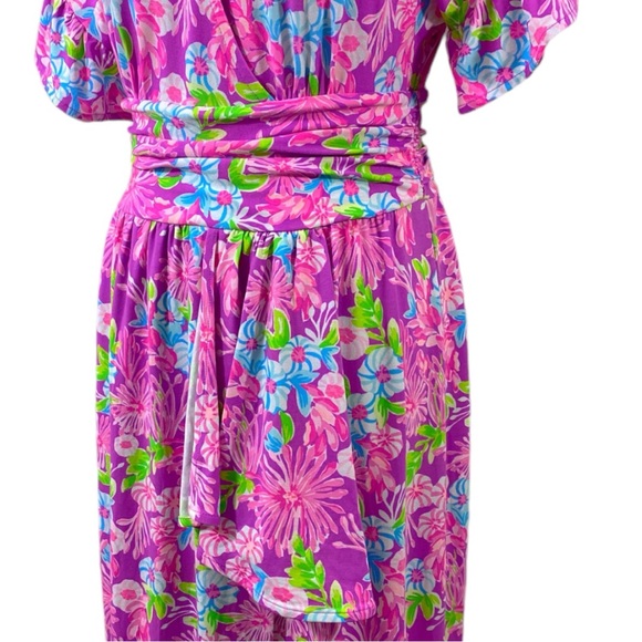 Lilly Pulitzer Anchorage Midi Dress Moms the Word Amethyst Sz S - Picture 6 of 9